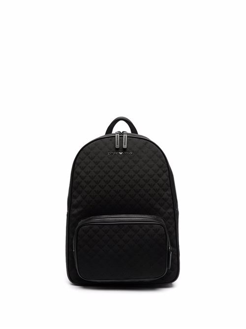 Zaino uomo Emporio Armani nero con logo jacquard EMPORIO ARMANI | Y4O315Y022V81336